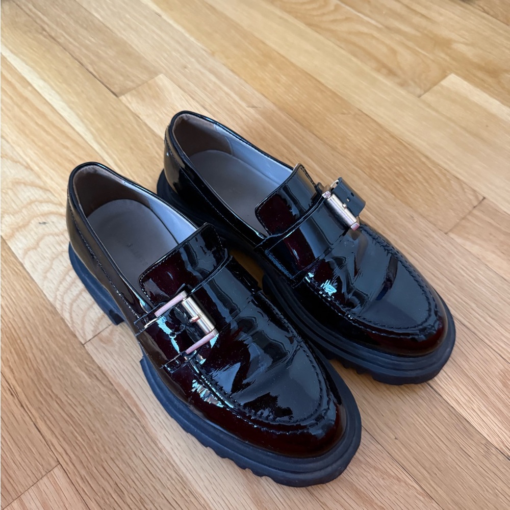 Allsaints Black Patent Loafers